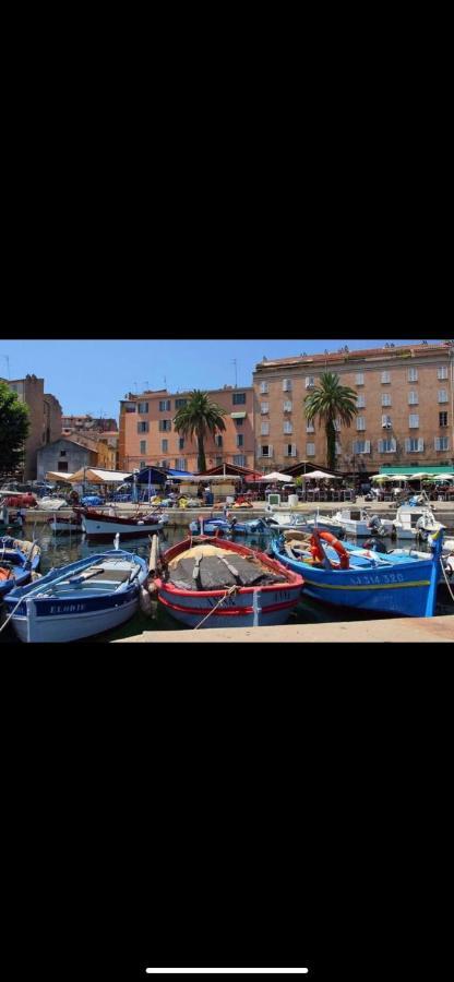 Ajaccio Magnifique T2 37M2 Centre Ville Vue Mer Au Bord De La Plage Neuf 4 Couchages Balcon Parking Prive Ferme Clim Wifi Dış mekan fotoğraf